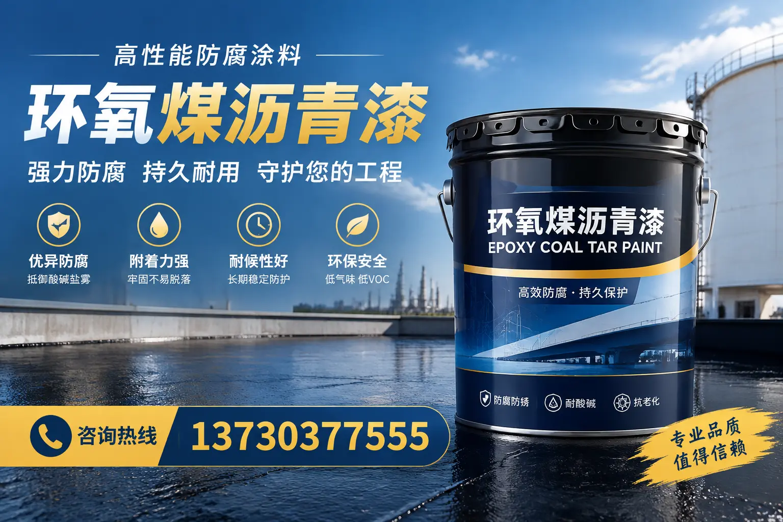 环氧煤沥青漆的耐久性分析，适合右玉的使用场景